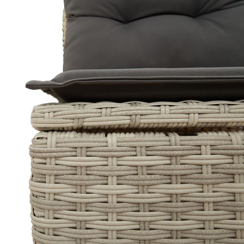 Casa si Gradina - Gradina si terasa - Mobilier exterior - Seturi mobila gradina - Set canapele de gradina cu perne, 7piese gri deschis poliratan - Infinity.ro
