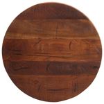 Casa si Gradina - Mobilier - Feronerie si accesorii mobila - Blat de masa rotund, diametru 40x3,8 cm, lemn masiv reciclat (natural) - Infinity.ro