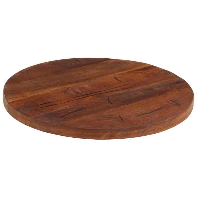 Casa si Gradina - Mobilier - Feronerie si accesorii mobila - Blat de masa rotund, diametru 40x3,8 cm, lemn masiv reciclat (natural) - Infinity.ro
