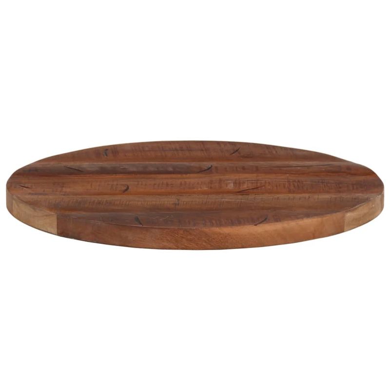 Casa si Gradina - Mobilier - Feronerie si accesorii mobila - Blat de masa rotund, diametru 40x3,8 cm, lemn masiv reciclat (natural) - Infinity.ro
