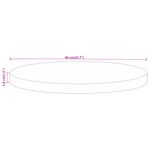 Casa si Gradina - Mobilier - Feronerie si accesorii mobila - Blat de masa rotund, diametru 40x3,8 cm, lemn masiv reciclat (natural) - Infinity.ro