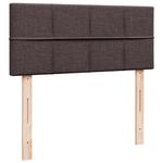 Casa si Gradina - Mobilier - Paturi si accesorii - Paturi - Pat box spring cu saltea, maro inchis, 120x200 cm, textil - Infinity.ro