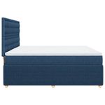 Casa si Gradina - Mobilier - Paturi si accesorii - Paturi - Pat box spring cu saltea, albastru, 180x200 cm, material textil - Infinity.ro