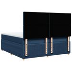 Casa si Gradina - Mobilier - Paturi si accesorii - Paturi - Pat box spring cu saltea, albastru, 180x200 cm, material textil - Infinity.ro
