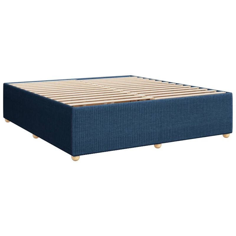 Casa si Gradina - Mobilier - Paturi si accesorii - Paturi - Pat box spring cu saltea, albastru, 180x200 cm, material textil - Infinity.ro