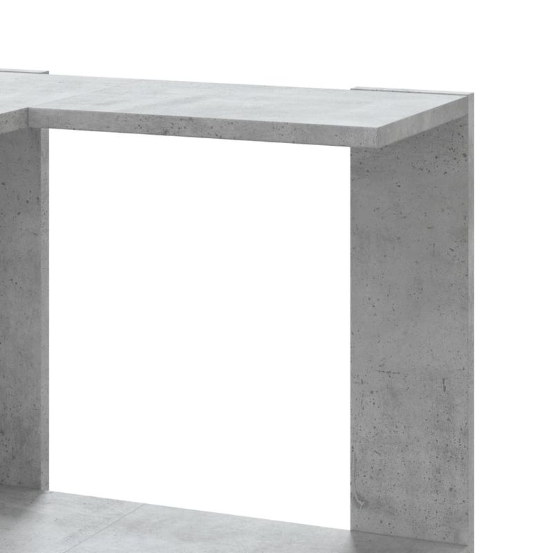 Casa si Gradina - Mobilier - Biblioteci si rafturi - Biblioteci - Biblioteca 5 niveluri gri beton 50x50x179cm lemn prelucrat - Infinity.ro