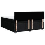 Casa si Gradina - Mobilier - Paturi si accesorii - Paturi - Pat box spring cu saltea, negru, 180x200 cm, catifea - Infinity.ro