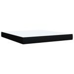 Casa si Gradina - Mobilier - Paturi si accesorii - Paturi - Pat box spring cu saltea, negru, 180x200 cm, catifea - Infinity.ro