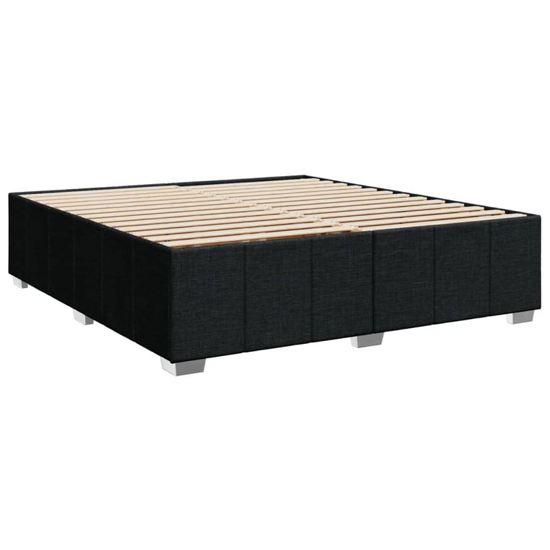 Casa si Gradina - Mobilier - Paturi si accesorii - Paturi - Pat box spring cu saltea, negru, 180x200 cm, catifea - Infinity.ro