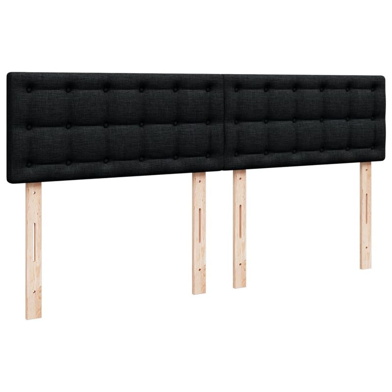 Casa si Gradina - Mobilier - Paturi si accesorii - Paturi - Pat box spring cu saltea, negru, 180x200 cm, catifea - Infinity.ro