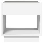 Casa si Gradina - Mobilier - Comode si corpuri - Noptiere - Noptiera cu LED infinity, alb, 50x50x50 cm - Infinity.ro
