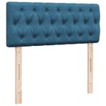 Casa si Gradina - Mobilier - Paturi si accesorii - Paturi - Pat box spring cu saltea, albastru, 120x200 cm, catifea - Infinity.ro