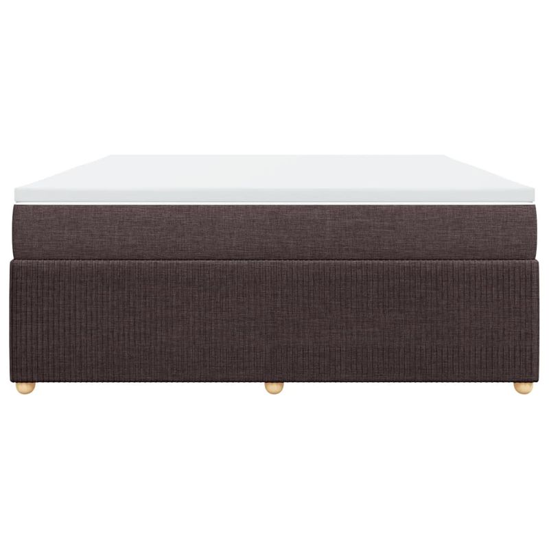 Casa si Gradina - Mobilier - Paturi si accesorii - Paturi - Pat continental cu saltea maro inchis 180x200cm material textil - Infinity.ro