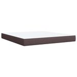 Casa si Gradina - Mobilier - Paturi si accesorii - Paturi - Pat continental cu saltea maro inchis 180x200cm material textil - Infinity.ro