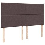 Casa si Gradina - Mobilier - Paturi si accesorii - Paturi - Pat box spring cu saltea, maro inchis, 200x200 cm, textil - Infinity.ro