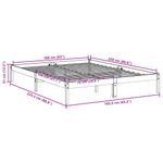 Casa si Gradina - Mobilier - Paturi si accesorii - Paturi - Cadru pat foarte lung fara saltea alb 160x220 cm lemn masiv pin - Infinity.ro