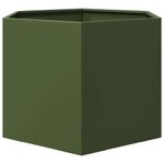 Casa si Gradina - Gradinarit si plante - Plante si ghivece - Ghivece si suporturi - Jardiniera gradina verde masliniu 69x60x45 cm otel hexagonal - Infinity.ro
