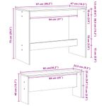 Casa si Gradina - Mobilier - Seturi de mobilier - Seturi mese si scaune - Set masa si banci bucatarie 3 piese, gri sonoma, lemn prelucrat - Infinity.ro