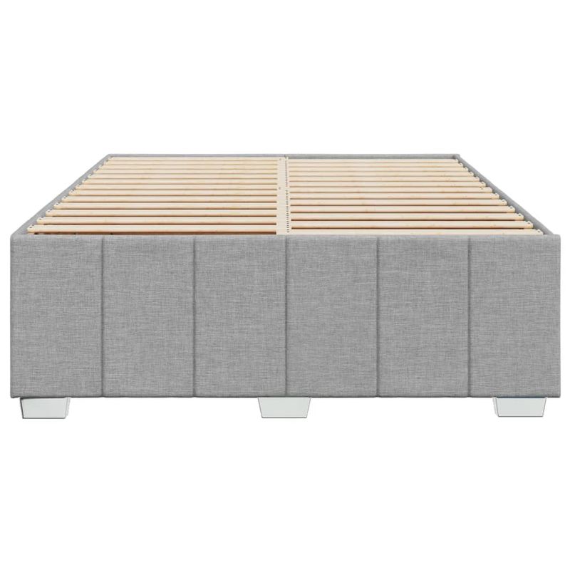 Casa si Gradina - Mobilier - Paturi si accesorii - Paturi - Cadru de pat fara saltea, gri deschis, 160x200 cm, textil - Infinity.ro