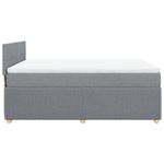 Casa si Gradina - Mobilier - Paturi si accesorii - Paturi - Pat continental, gri deschis, 140x200 cm, material textil - Infinity.ro