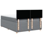 Casa si Gradina - Mobilier - Paturi si accesorii - Paturi - Pat continental, gri deschis, 140x200 cm, material textil - Infinity.ro