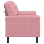 Casa si Gradina - Mobilier - Canapele si coltare - Canapele - Canapea cu 2 locuri cu pernute, roz, 140 cm, catifea - Infinity.ro