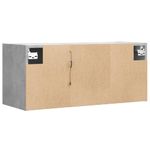 Casa si Gradina - Mobilier - Comode si corpuri - Comode - Comoda TV de perete cu lumini LED, gri beton, 80x31x35 cm - Infinity.ro