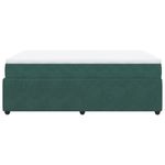 Casa si Gradina - Mobilier - Paturi si accesorii - Paturi - Pat box spring cu saltea, verde inchis, 140x190 cm, catifea - Infinity.ro