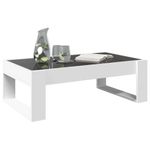 Casa si Gradina - Mobilier - Mese si birouri - Masute de cafea - Masuta de cafea cu LED infinity, alb, 90x53x30 cm - Infinity.ro