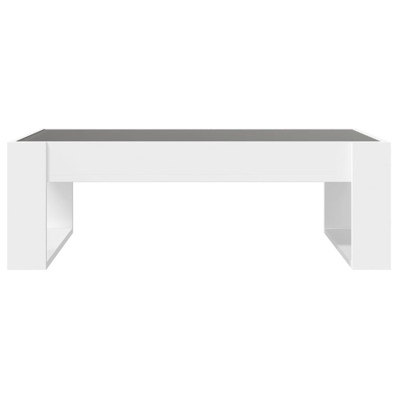 Casa si Gradina - Mobilier - Mese si birouri - Masute de cafea - Masuta de cafea cu LED infinity, alb, 90x53x30 cm - Infinity.ro