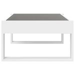 Casa si Gradina - Mobilier - Mese si birouri - Masute de cafea - Masuta de cafea cu LED infinity, alb, 90x53x30 cm - Infinity.ro