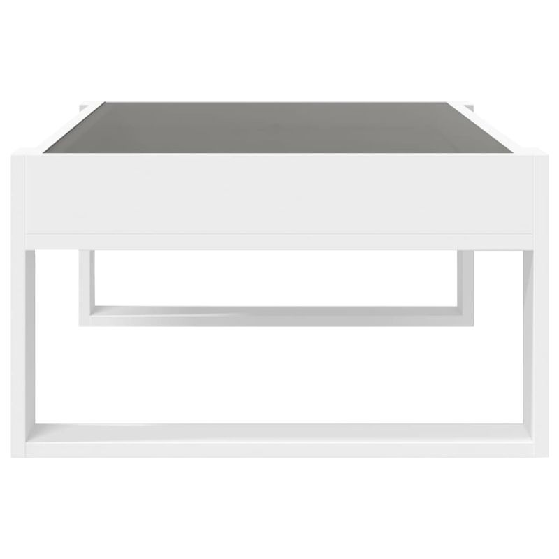 Casa si Gradina - Mobilier - Mese si birouri - Masute de cafea - Masuta de cafea cu LED infinity, alb, 90x53x30 cm - Infinity.ro