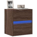 Casa si Gradina - Mobilier - Comode si corpuri - Comode - Comoda TV de perete cu lumini LED, stejar maro, 41x31x45 cm - Infinity.ro