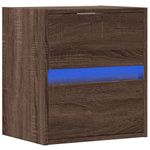 Casa si Gradina - Mobilier - Comode si corpuri - Comode - Comoda TV de perete cu lumini LED, stejar maro, 41x31x45 cm - Infinity.ro