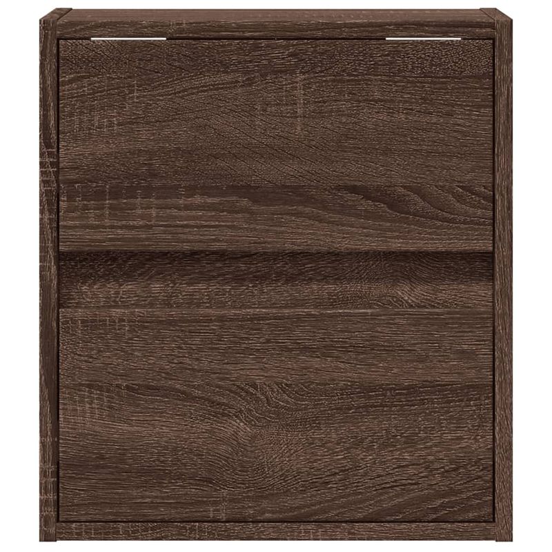 Casa si Gradina - Mobilier - Comode si corpuri - Comode - Comoda TV de perete cu lumini LED, stejar maro, 41x31x45 cm - Infinity.ro