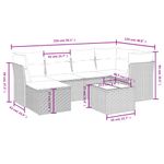 Casa si Gradina - Gradina si terasa - Mobilier exterior - Seturi mobila gradina - Set canapele de gradina cu perne, 7piese gri deschis poliratan - Infinity.ro