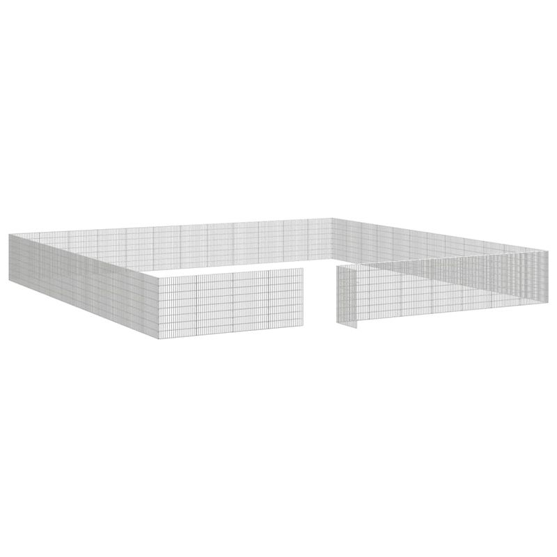 Petshop - Accesorii petshop - Culcusuri si custi - Custi interior si exterior - Adapost pentru animale cu 48 panouri, 54x80 cm, fier galvanizat - Infinity.ro