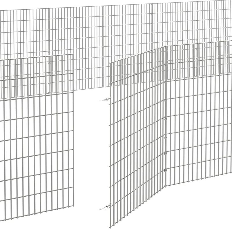 Petshop - Accesorii petshop - Culcusuri si custi - Custi interior si exterior - Adapost pentru animale cu 48 panouri, 54x80 cm, fier galvanizat - Infinity.ro
