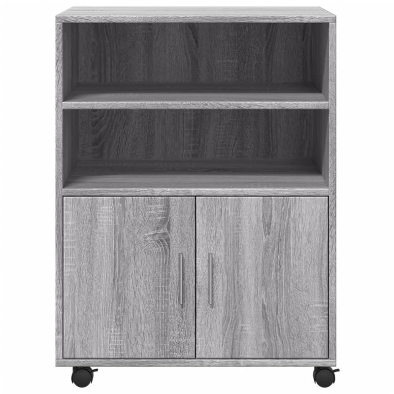 Casa si Gradina - Mobilier - Dulapuri si sifoniere - Dulapuri - Dulap cu roti, gri sonoma, 60x48x81 cm, lemn compozit - Infinity.ro
