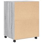 Casa si Gradina - Mobilier - Dulapuri si sifoniere - Dulapuri - Dulap cu roti, gri sonoma, 60x48x81 cm, lemn compozit - Infinity.ro