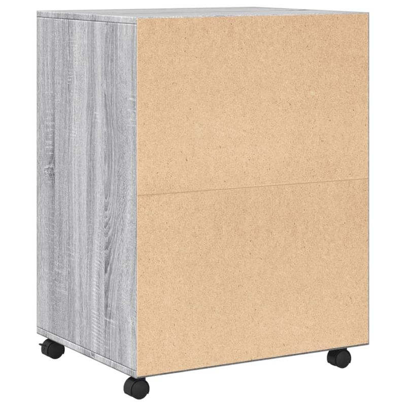 Casa si Gradina - Mobilier - Dulapuri si sifoniere - Dulapuri - Dulap cu roti, gri sonoma, 60x48x81 cm, lemn compozit - Infinity.ro