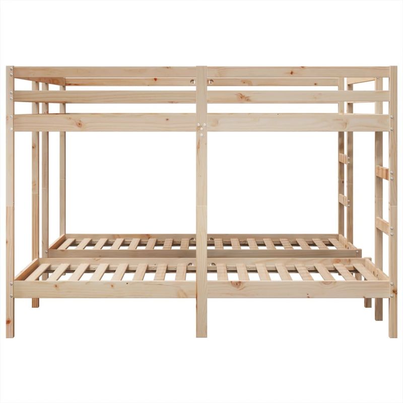 Casa si Gradina - Mobilier - Paturi si accesorii - Paturi - Pat supraetajat triplu, 200x200/80x200 cm lemn pin - Infinity.ro