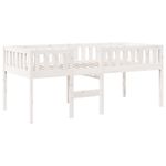 Casa si Gradina - Mobilier - Paturi si accesorii - Paturi - Pat pentru copii fara saltea, alb, 90x190 cm, lemn masiv de pin - Infinity.ro
