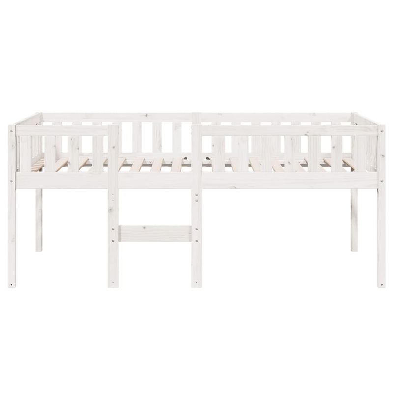 Casa si Gradina - Mobilier - Paturi si accesorii - Paturi - Pat pentru copii fara saltea, alb, 90x190 cm, lemn masiv de pin - Infinity.ro