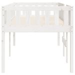 Casa si Gradina - Mobilier - Paturi si accesorii - Paturi - Pat pentru copii fara saltea, alb, 90x190 cm, lemn masiv de pin - Infinity.ro