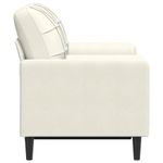 Casa si Gradina - Mobilier - Canapele si coltare - Canapele - Canapea cu 2 locuri cu pernute, crem, 120 cm, catifea - Infinity.ro