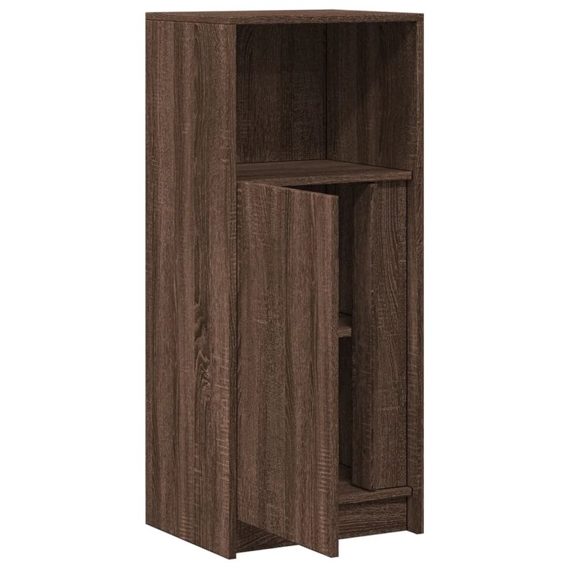 Casa si Gradina - Mobilier - Comode si corpuri - Comode - Dulap cu LED, stejar maro, 42,5x34x100 cm, lemn prelucrat - Infinity.ro