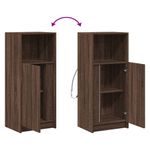 Casa si Gradina - Mobilier - Comode si corpuri - Comode - Dulap cu LED, stejar maro, 42,5x34x100 cm, lemn prelucrat - Infinity.ro