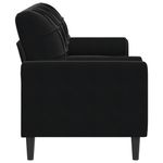 Casa si Gradina - Mobilier - Canapele si coltare - Canapele - Canapea cu 3 locuri cu pernute, negru, 180 cm, catifea - Infinity.ro