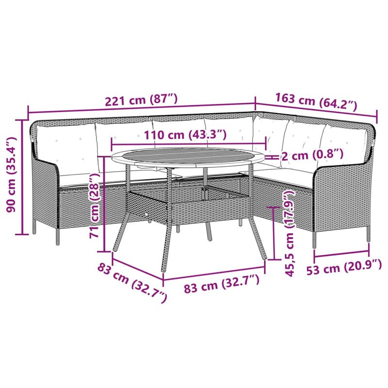 Casa si Gradina - Gradina si terasa - Mobilier exterior - Seturi mobila gradina - Set canapele de gradina cu perne, 2 piese, bej, poliratan - Infinity.ro